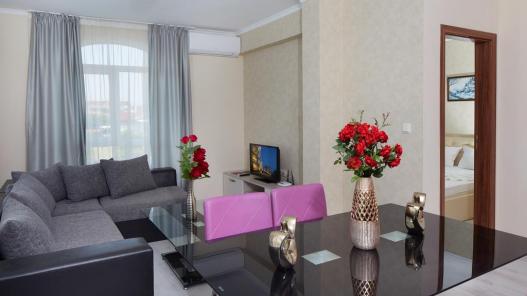 Villa Sardinia, Sveti Vlas - living room in one bedroom apartment for sale Id 206 