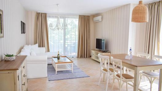 Living room of two bedroom apartment for sale in Oasis complex in Lozenets village Id 188 