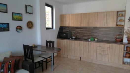 kitchen in the apartment with one bedroom in Kamelia Residence, Sunny Beach