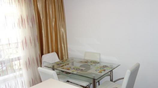 Dining-room in the apartment with 1 bedroom for sale in the living complex Villa Astoria, Elenite