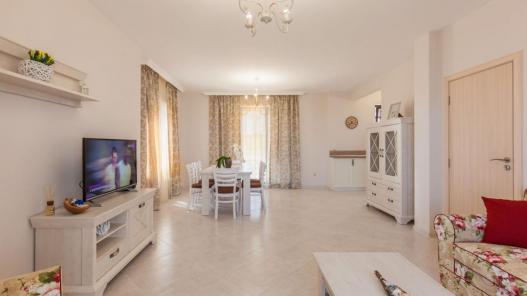 Living room and dining room in a two-bedroom villa near Burgas Id 244