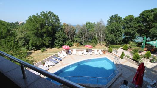 Id 324 Terrace with a view to the pool - buy an apartment in Tsarevo