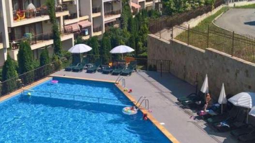 Id 400 Pool view from studio for sale in complex "Helios" Sveti Vlas