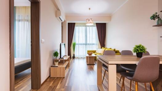 Id 430 Вид на гостиную, столовую - Id 430 Столовая зона - Продажа апартамента с одной спальней в Бургасе