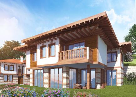 Visualization of the house in Vehid Eco Village complex - property for sale in Sveti Vlas Id 182 