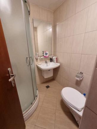 Id 533 Bathroom with shower cabin and boiler