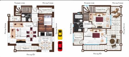 Id 425 layout of the cottage - houses from the developer in Sarafovo Burgas