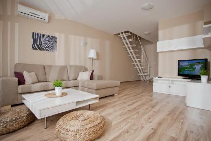 An example of furniture in a two-story maisonette for sale in the Atia Resort in Chernomorets