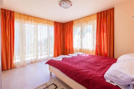 Bedroom and view from the windows of a villa in Victoria Hill - buy a property in Burgas Id 243