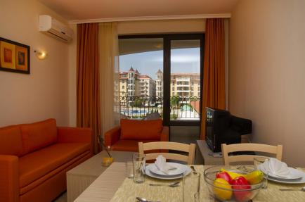 Example of furnishing a living room in an apartment for sale in Royal Sun, Sunny Beach Id 255