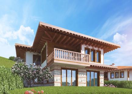 Visualization of the house in the complex Vehid Eco Village, Sveti Vlas - property for sale Id 182