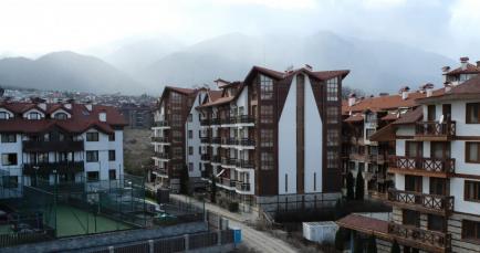 Id 52 Terrace view from 2-bedroom apartment for sale in the residential building Prespa Bansko