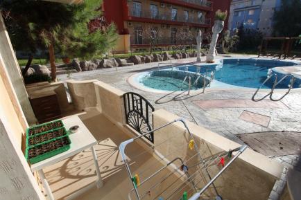 Id 336 Terrace in apartment in Aphrodite complex, Sunny Beach - property for sale