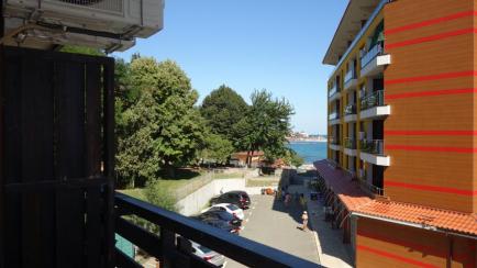 View from the balcony in the complex "Vigo Beach" - apartments Nessebar Id 345