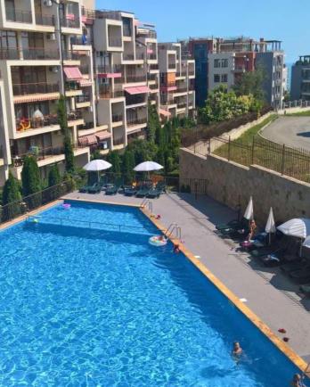 Id 400 Pool view from studio for sale in complex "Helios" Sveti Vlas