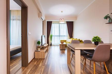 Id 430 Вид на гостиную, столовую - Id 430 Столовая зона - Продажа апартамента с одной спальней в Бургасе